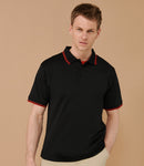 Henbury Coolplus Tipped Polo Shirt-1