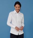 Henbury Ladies Long Sleeve Classic Oxford Shirt-2