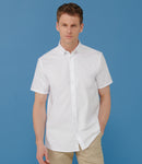 Henbury Modern Short Sleeve Regular Fit Oxford Shirt-1