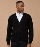 Henbury Lightweight Cotton Acrylic V Neck Cardigan-1