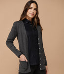 Henbury Ladies Cotton Acrylic V Neck Cardigan-2