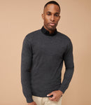 Henbury Lightweight Cotton Acrylic Crew Neck Sweater-1