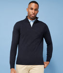 Henbury Zip Neck Sweater-1