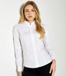 Kustom Kit Ladies Long Sleeve Tailored Mandarin Collar Shirt-1