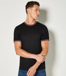Kustom Kit Fashion Fit Tipped T-Shirt-1