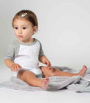 Larkwood Essential Short Sleeve Baby Baseball Bodysuit-1