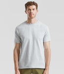 Fruit of The Loom Heavy Cotton T-shirt Colour Heather Grey pack of 5 pieces-2