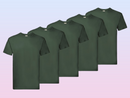 Fruit of The Loom Super Premium T-shirt Bottom Green pack of 5-2