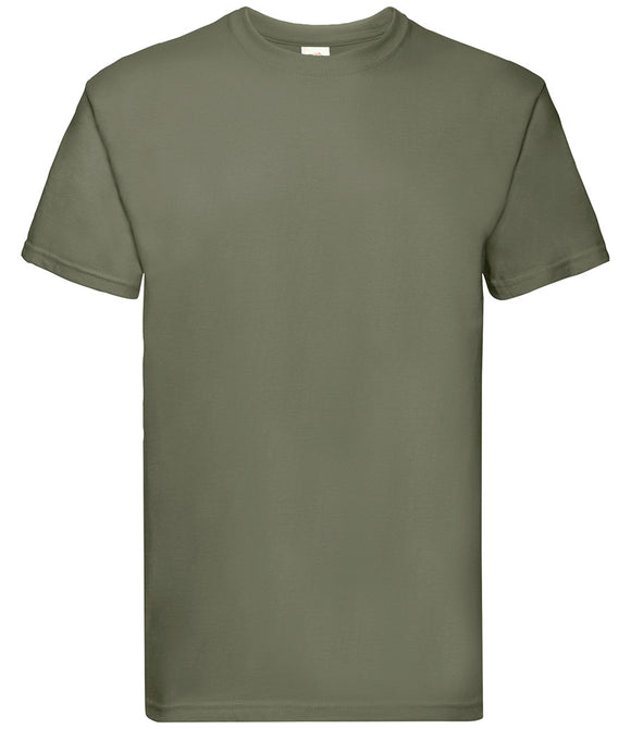 Fruit of The Loom Super Premium T-shirt Olive Green pack of 5