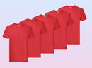 Fruit of The Loom Super Premium T-shirt Red pack of 5-2