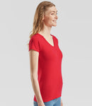 Fruit of the Loom Lady Fit Value V Neck T-Shirt-2