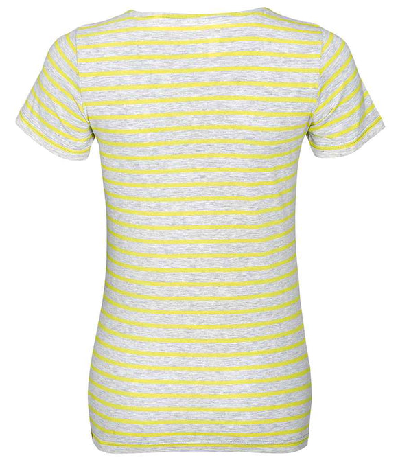 SOL'S Ladies Miles Striped T-Shirt