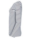 SOL'S Ladies Marine Long Sleeve Striped T-Shirt-4