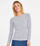 SOL'S Ladies Marine Long Sleeve Striped T-Shirt-1