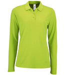 SOL'S Ladies Perfect Long Sleeve Pique Polo Shirt-14