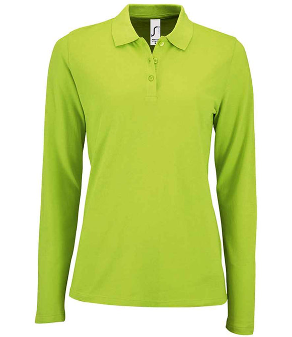 SOL'S Ladies Perfect Long Sleeve Pique Polo Shirt
