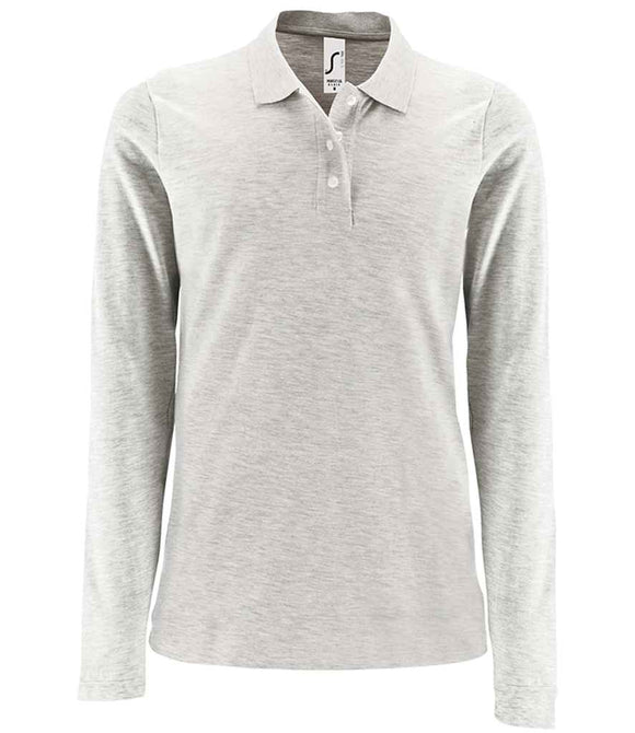 SOL'S Ladies Perfect Long Sleeve Pique Polo Shirt