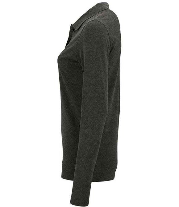 SOL'S Ladies Perfect Long Sleeve Pique Polo Shirt