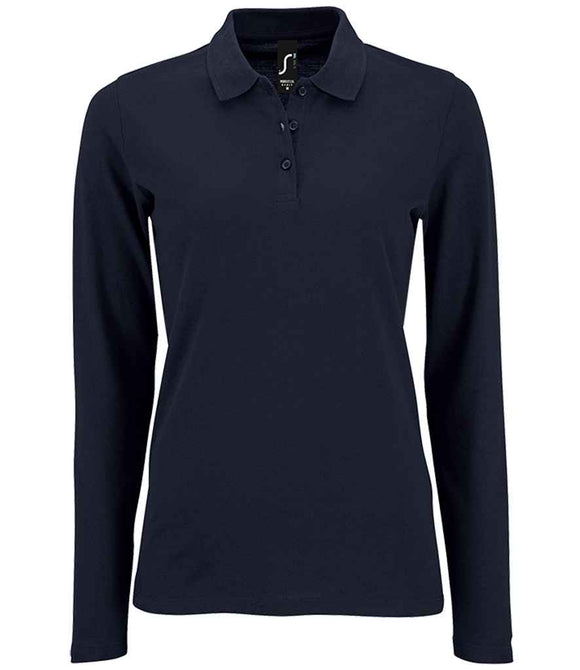SOL'S Ladies Perfect Long Sleeve Pique Polo Shirt