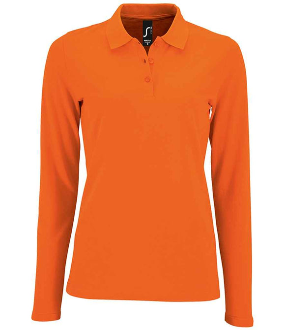 SOL'S Ladies Perfect Long Sleeve Pique Polo Shirt