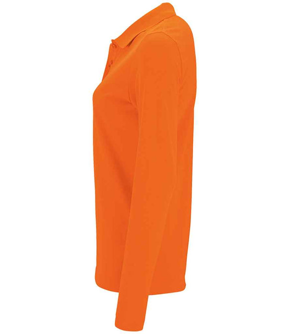 SOL'S Ladies Perfect Long Sleeve Pique Polo Shirt