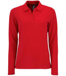 SOL'S Ladies Perfect Long Sleeve Pique Polo Shirt-26