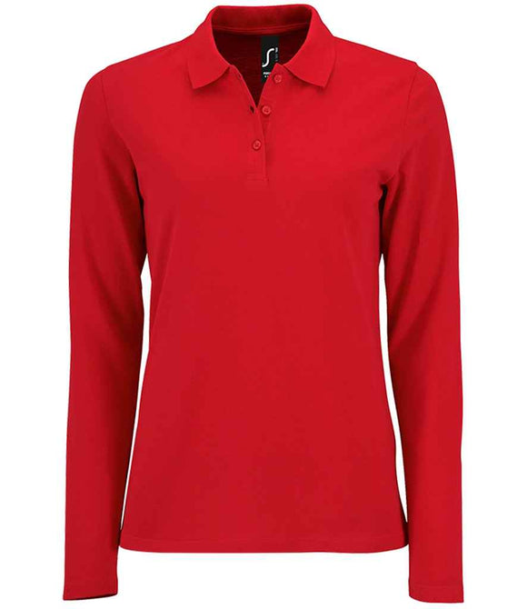 SOL'S Ladies Perfect Long Sleeve Pique Polo Shirt