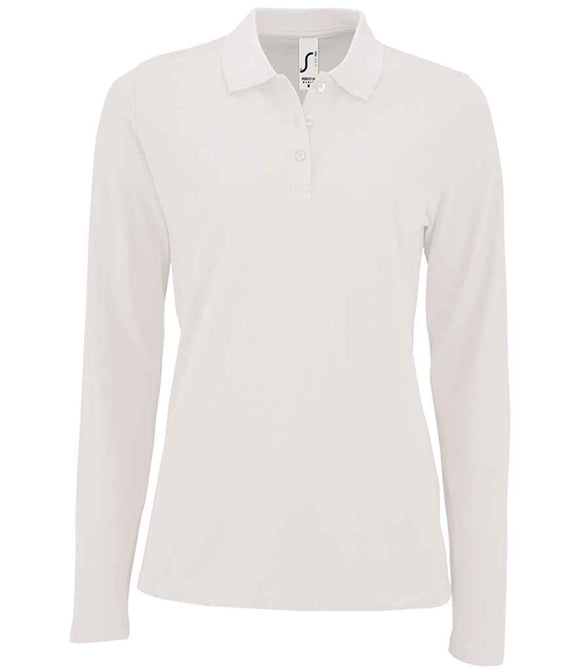 SOL'S Ladies Perfect Long Sleeve Pique Polo Shirt