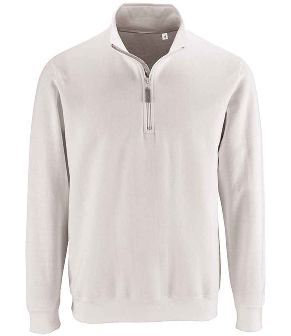 SOL'S Stan Contrast Zip Neck Sweatshirt