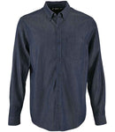 SOL'S Barry Long Sleeve Denim Shirt | Denim Brut-2