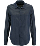 SOL'S Ladies Barry Long Sleeve Denim Shirt | Denim Brut-2