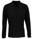 SOL'S Unisex Prime Long Sleeve Pique Polo Shirt-1