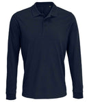 SOL'S Unisex Prime Long Sleeve Pique Polo Shirt-8
