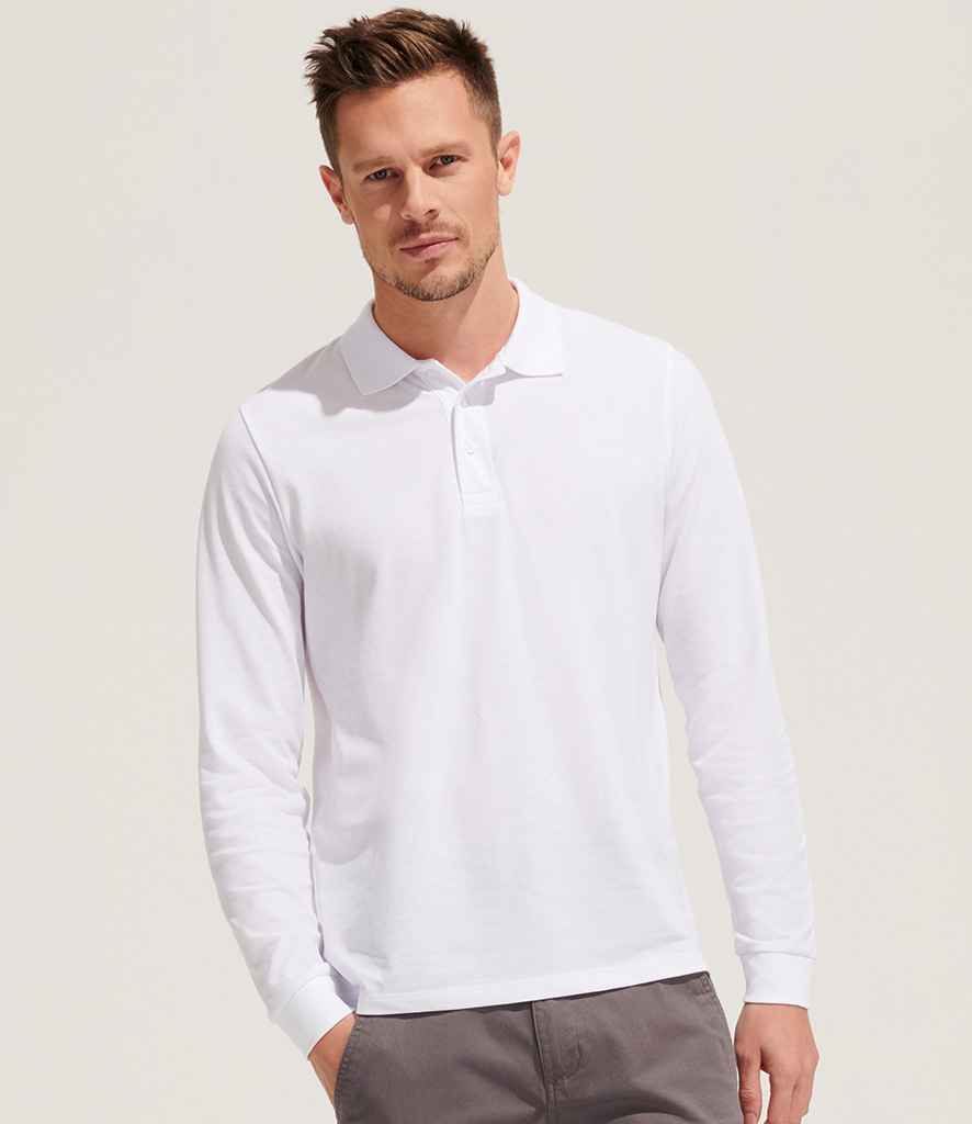 SOL'S Unisex Prime Long Sleeve Pique Polo Shirt