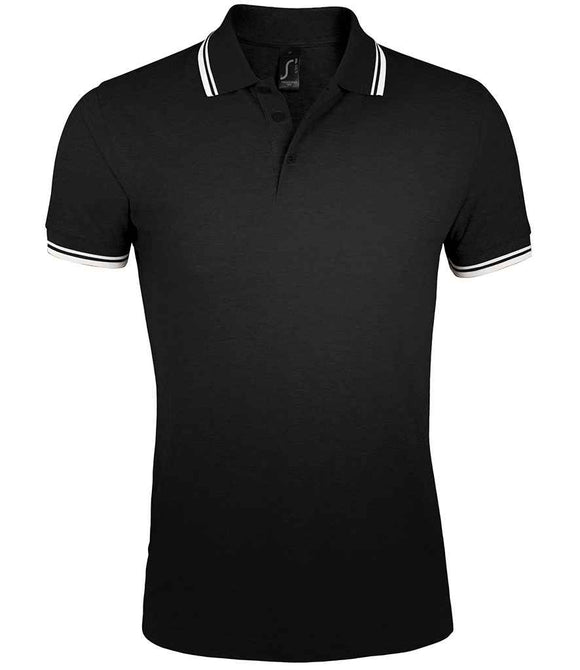 SOL'S Pasadena Tipped Cotton Pique Polo Shirt