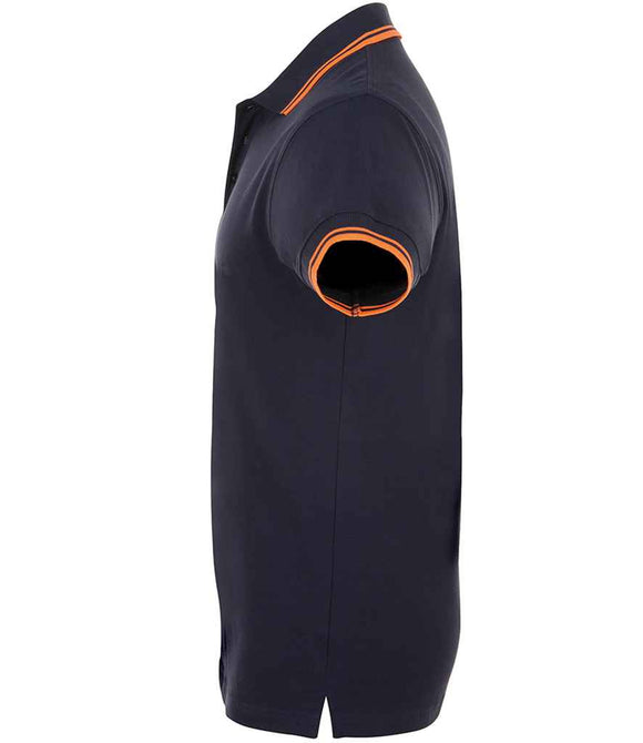 SOL'S Pasadena Tipped Cotton Pique Polo Shirt