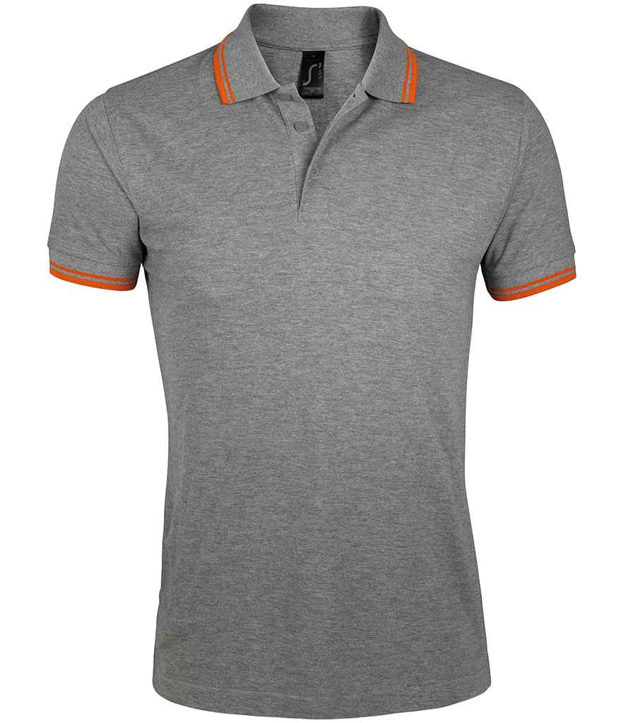 SOL'S Pasadena Tipped Cotton Pique Polo Shirt