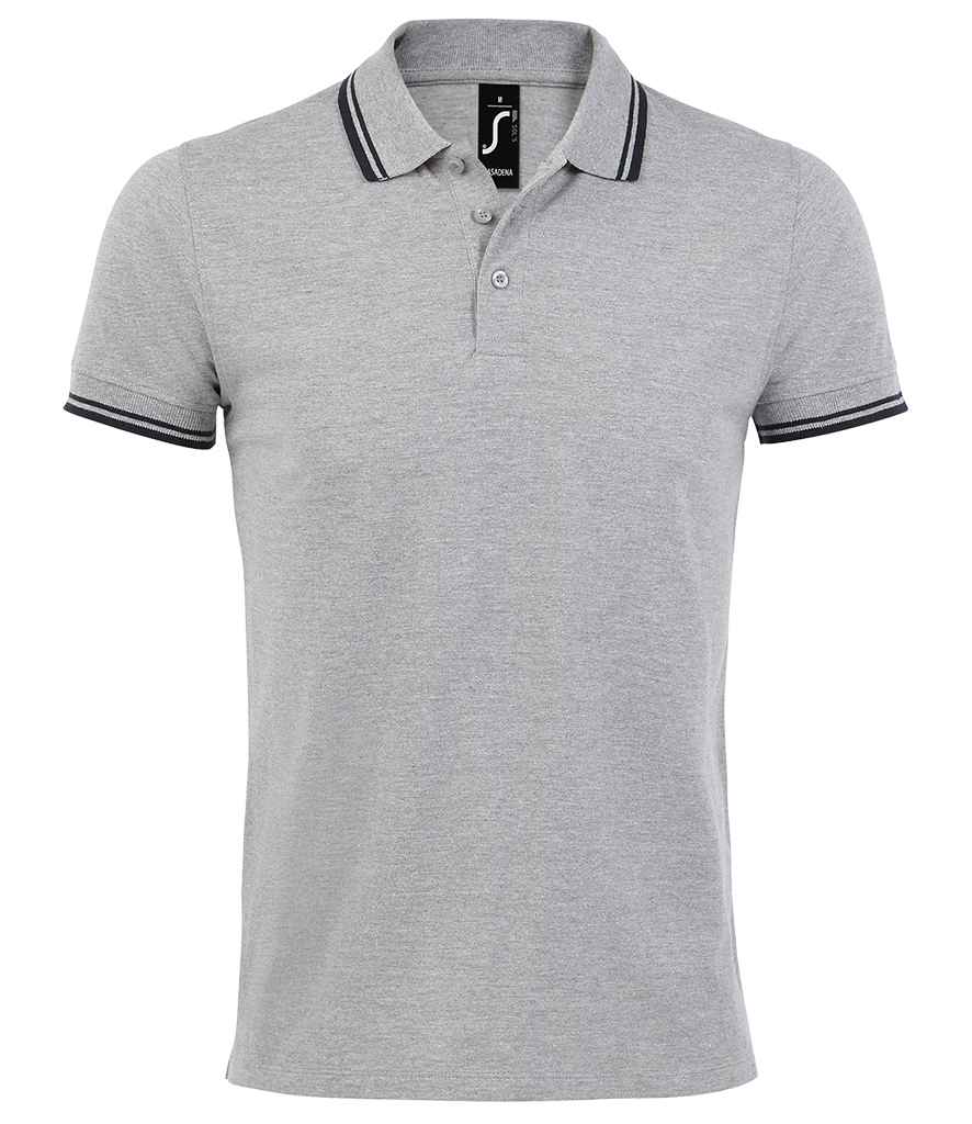 SOL'S Pasadena Tipped Cotton Pique Polo Shirt