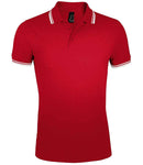 SOL'S Pasadena Tipped Cotton Pique Polo Shirt-32