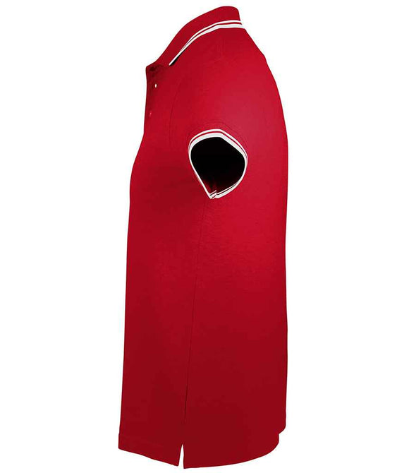 SOL'S Pasadena Tipped Cotton Pique Polo Shirt