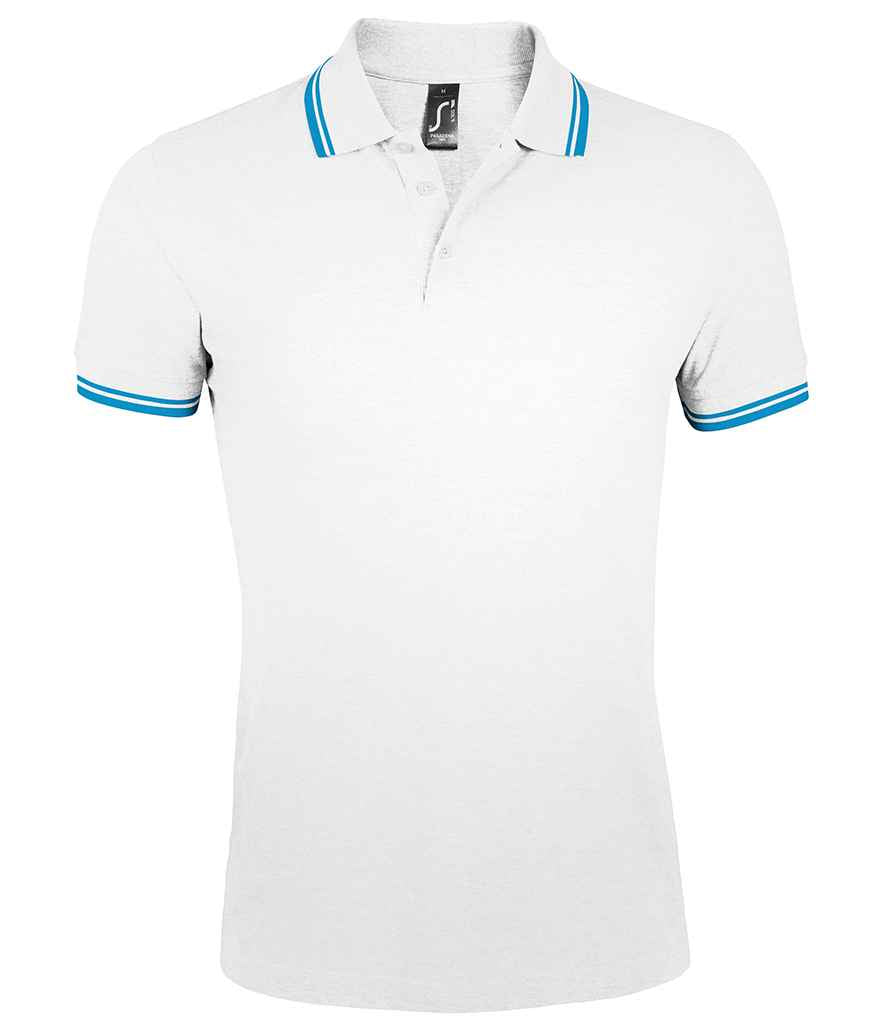 SOL'S Pasadena Tipped Cotton Pique Polo Shirt