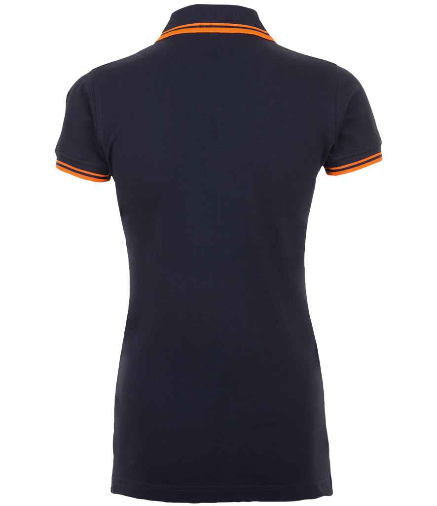 SOL'S Ladies Pasadena Tipped Cotton Pique Polo Shirt