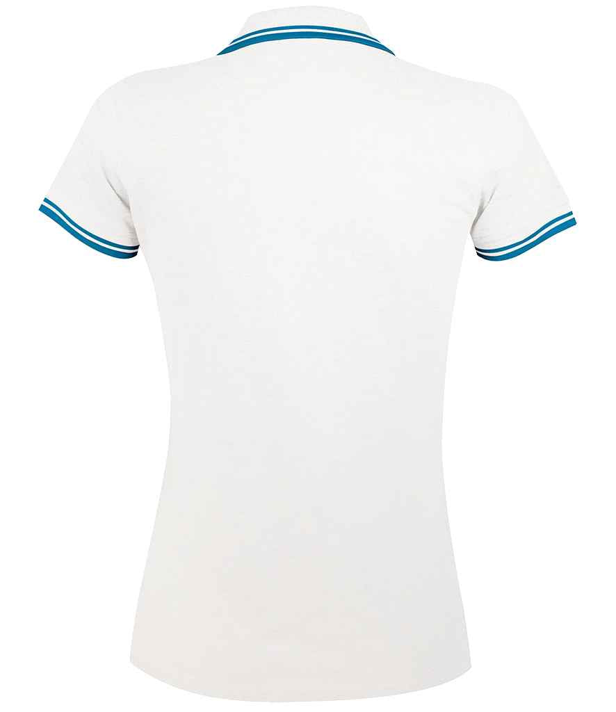 SOL'S Ladies Pasadena Tipped Cotton Pique Polo Shirt