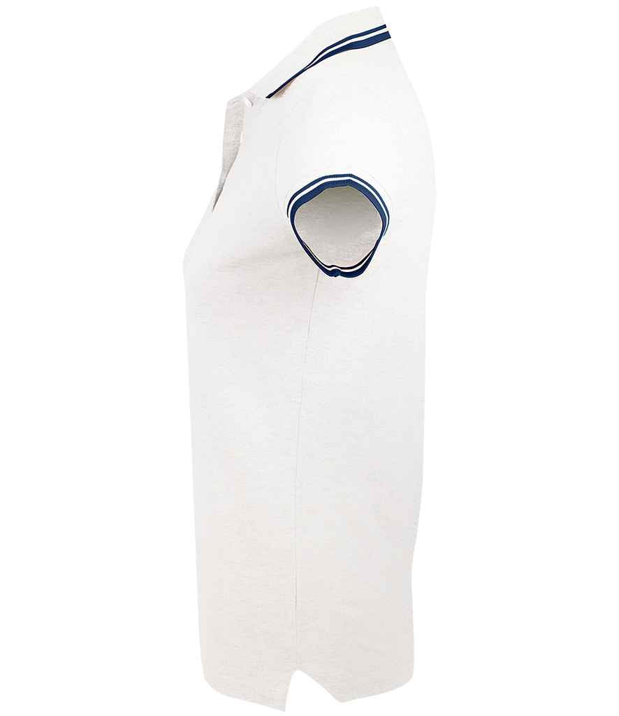 SOL'S Ladies Pasadena Tipped Cotton Pique Polo Shirt