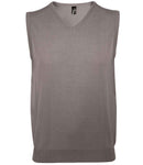 SOL'S Unisex Gentlemen Sleeveless Cotton Acrylic V Neck Sweater-8