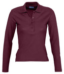 SOL'S Ladies Podium Long Sleeve Cotton Pique Polo Shirt-35