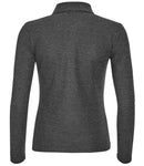 SOL'S Ladies Podium Long Sleeve Cotton Pique Polo Shirt-30