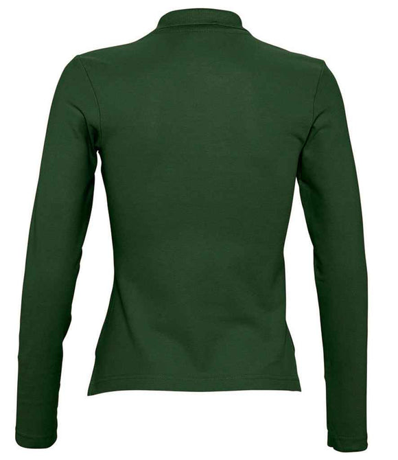 SOL'S Ladies Podium Long Sleeve Cotton Pique Polo Shirt
