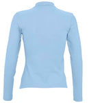 SOL'S Ladies Podium Long Sleeve Cotton Pique Polo Shirt-9