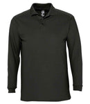 SOL'S Winter II Long Sleeve Cotton Pique Polo Shirt-1